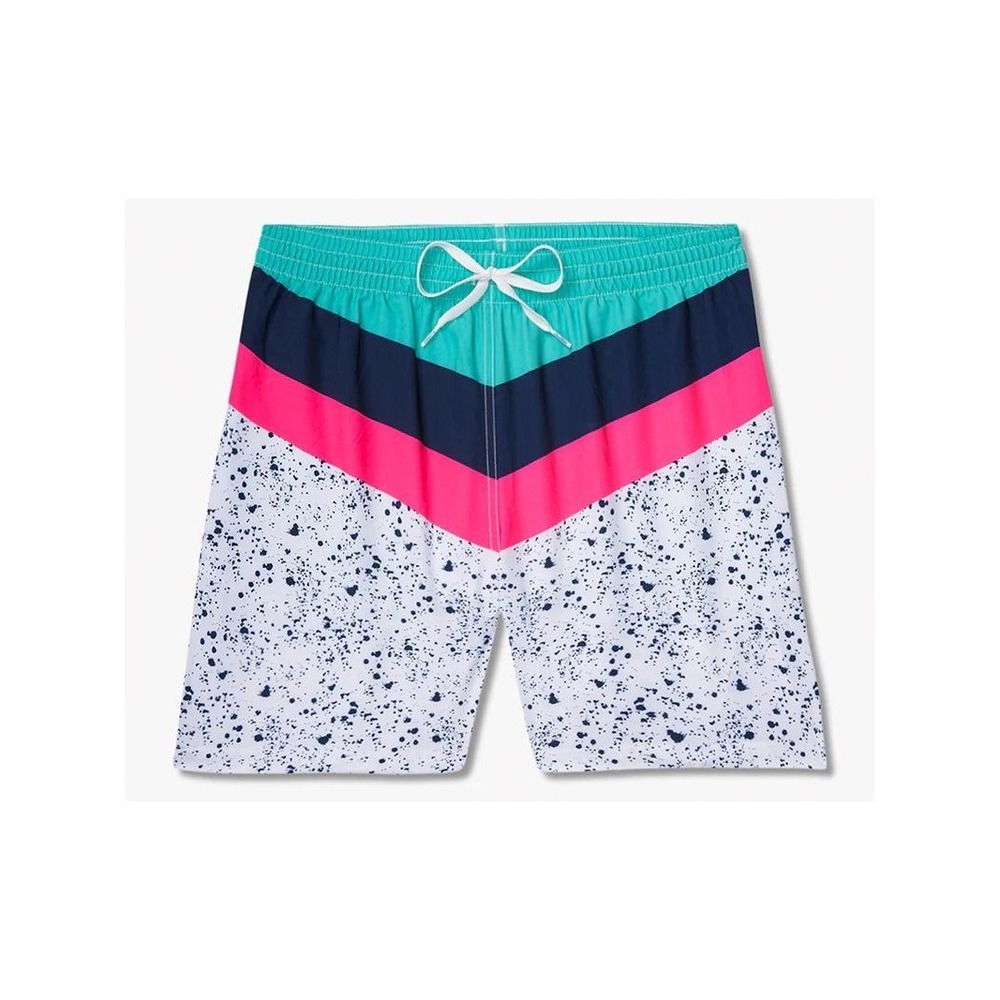 Chubbies Aquatic Libations Swim Trunks Large Speckle Stripe Beach Shorts 5inseam